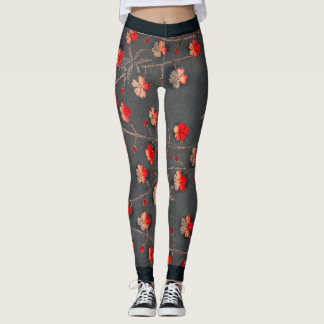 Printed Leggings JAPANESE flowers