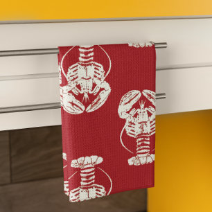 Printed Lobster  Kitchen Towel