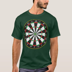 Printed on Back Dartboard - Vintage Dart Board T-Shirt