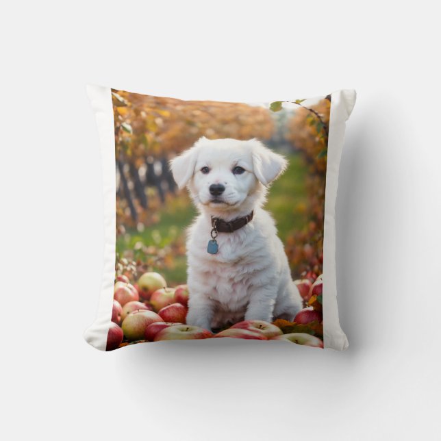 Printed pillow dog sticker beautiful pillow nice  (Front)
