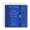 Printed Royal Blue Sequins, Bow & Diamond Sweet 16