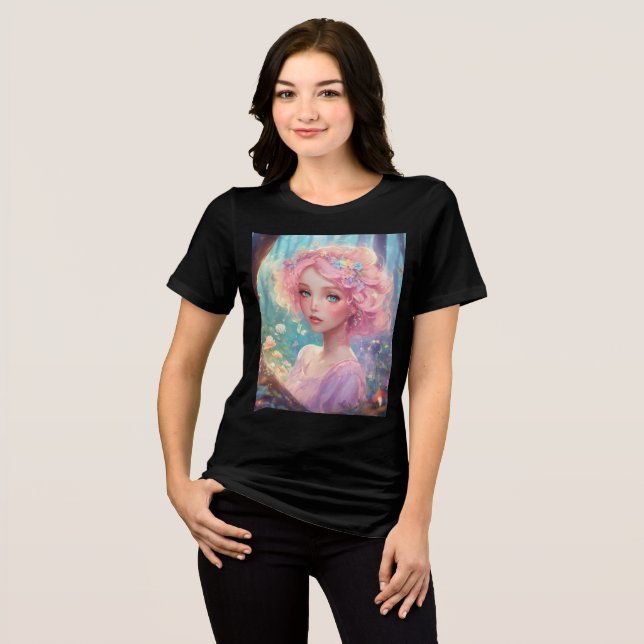 Printed t shirt cotton blend  (Front Full)
