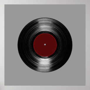 printed vinyl record poster