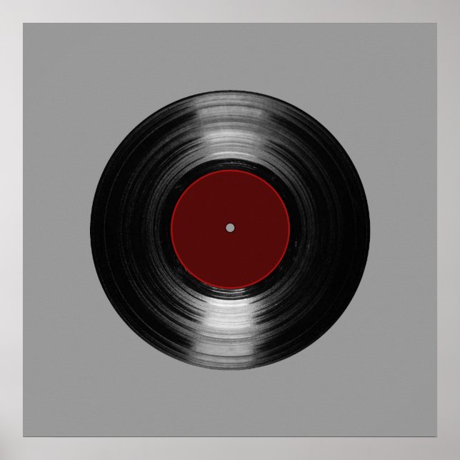 printed vinyl record poster (Front)