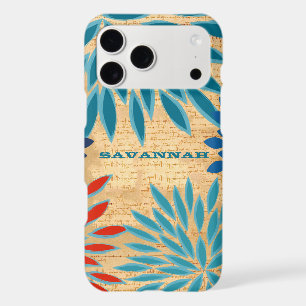 Printed Wood Chrysanthemum Floral Personalized