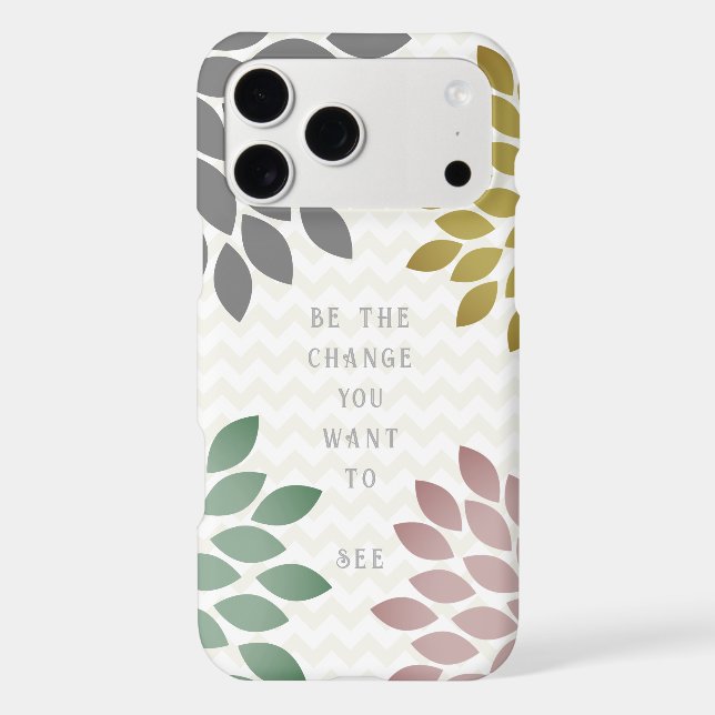 Printed Wood StarBurst Flower Personalized iPhone (Back)