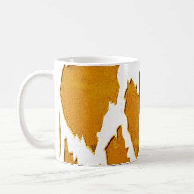 Printed Zebra Stripe Pillow  Coffee Mug (Left)