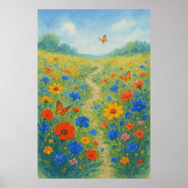 Printemps 7, Whispers Fleurs sauvages, Impression  (Devant)