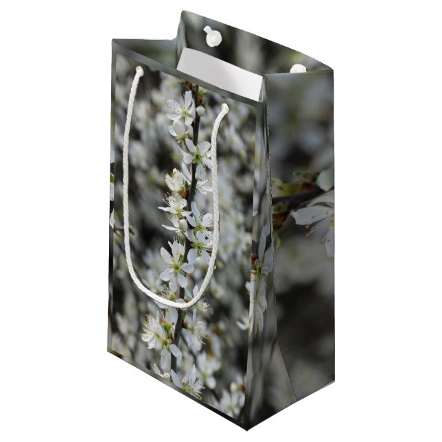 Printemps, Blossoms Blanches Photo Sac Cadeau Pers (Devant Angle)