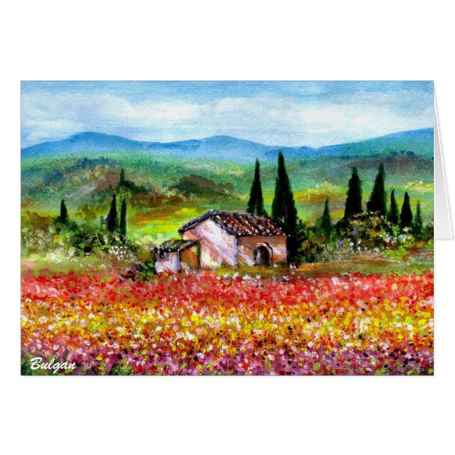 PRINTEMPS DANS LE PAYSAGE TOSCANE (Devant horizontal)