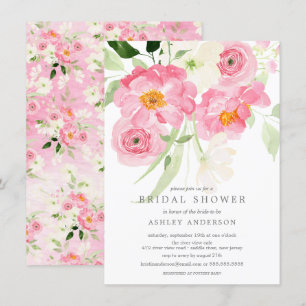 Printemps fleurit Floral nuptiale Invitation de do