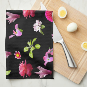 Printemps Floral Photo Imprimer Serviette de cuisi
