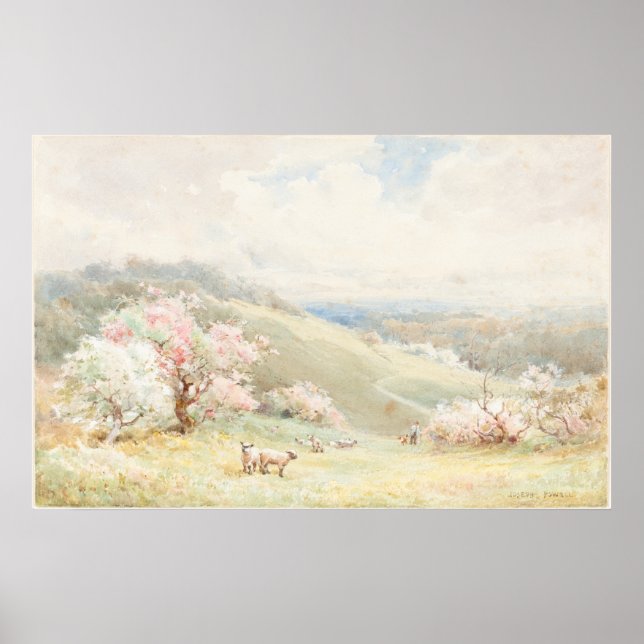 Printemps - Joseph Rubens Powell Poster d'art (Devant)