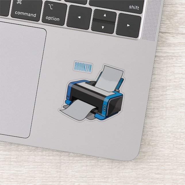 Printer cartoon illustration (Detail)