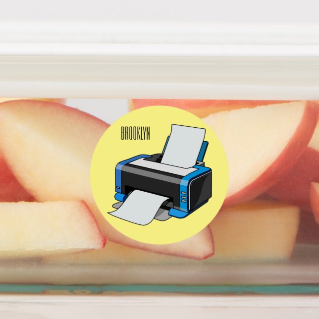 Printer cartoon illustration (Affixed)