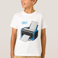 Printer cartoon illustration