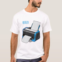 Printer cartoon illustration
