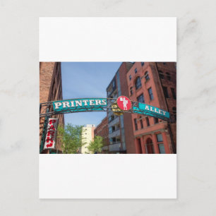 Printer's Alley Postcard