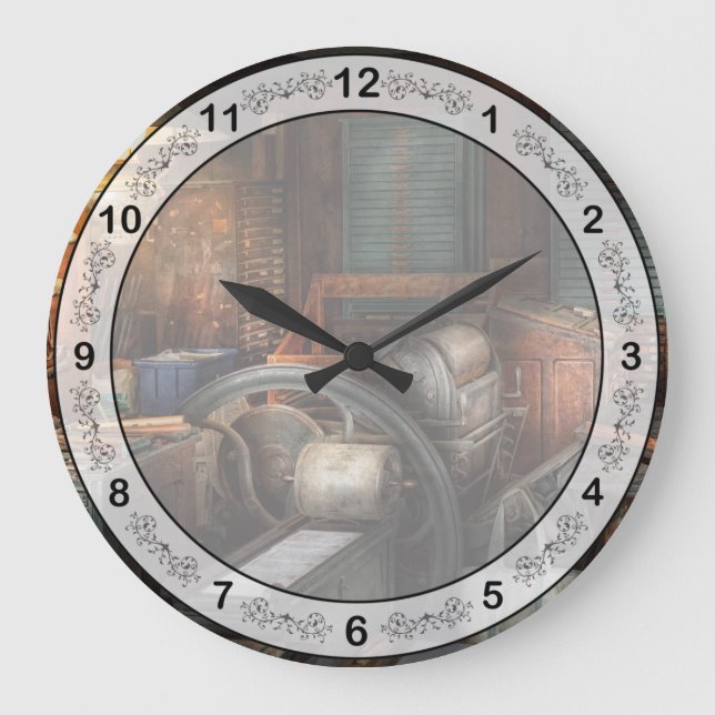 Printing - Stop the presses  Large Clock (Front)