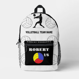 Prints Cut Sew Bags volleyball, black white modern