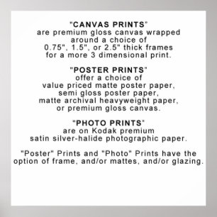 PRINTS - INFO - 3 TYPES