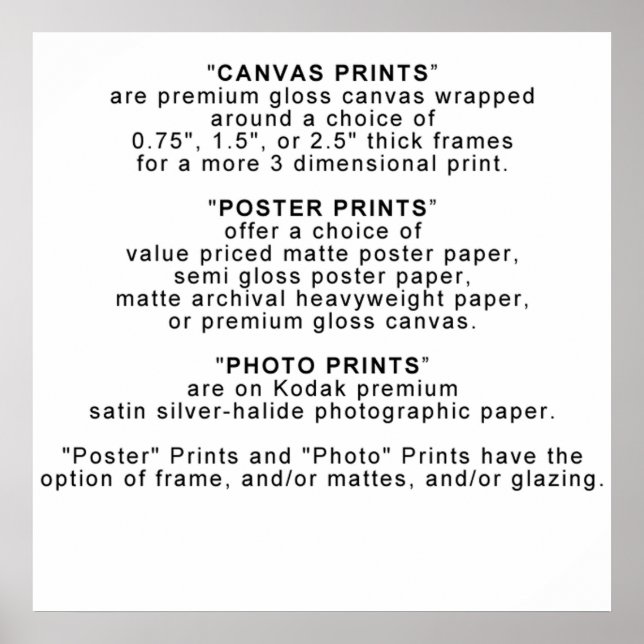 PRINTS - INFO - 3 TYPES (Front)