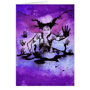 "Prints" Ink Fairy Card