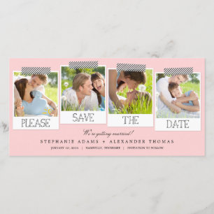 Prints Save The Date Photo Cards - Pink