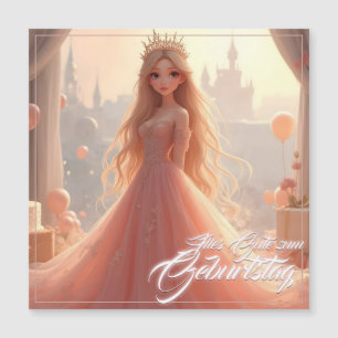 Prinzessin Geburtstagskarte in Rosa