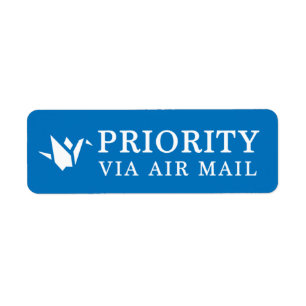 PRIORITÉ VIA AIR COURRIER 折 origami oiseaux oiseau