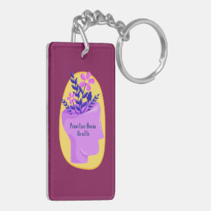 Prioritize Brain Health Keychain
