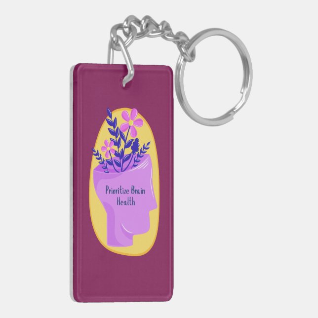 Prioritize Brain Health Keychain (Back Left)