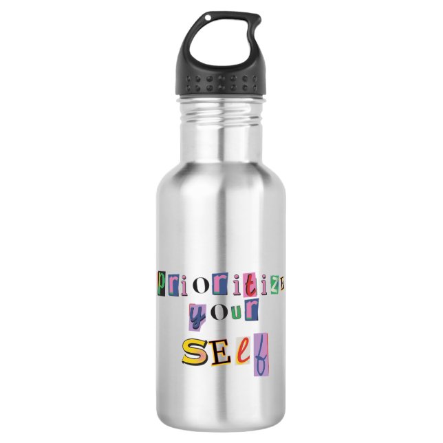 Prioritize Yourself 532 Ml Water Bottle (Front)