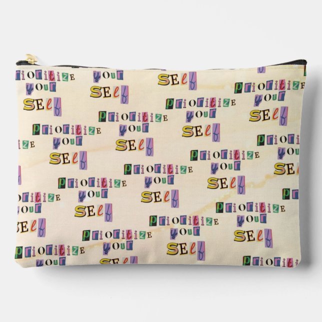 Prioritize Yourself Accessory Pouch (Front)