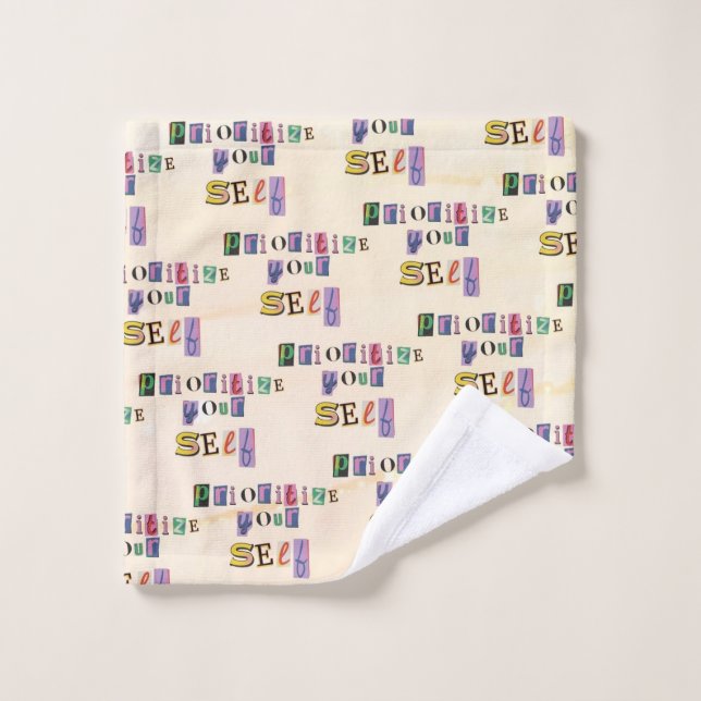 Prioritize yourself bath towel set (Wash Cloth)