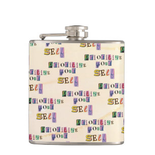 Prioritize Yourself Hip Flask
