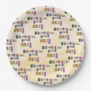Prioritize Yourself Paper Plate