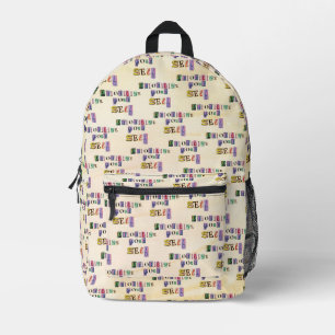 Prioritize Yourself Printed Backpack