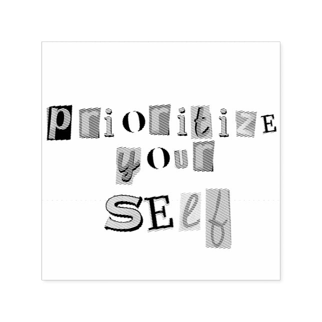 Prioritize Yourself Self-inking Stamp (Design)