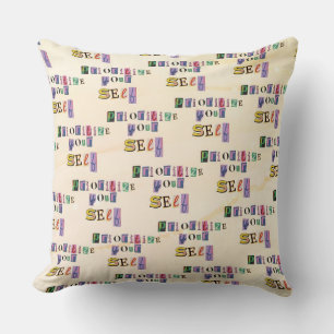 Prioritize yourself throw pillow