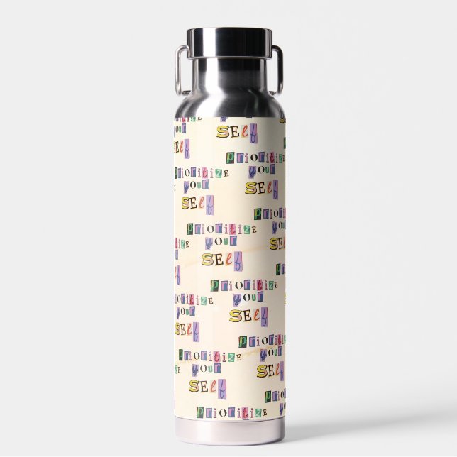 Prioritize Yourself Water Bottle (Front)