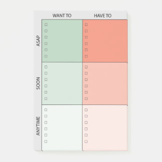 Prioritized To-Dos Post-it Notes