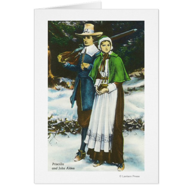 Priscilla and John Alden Scene (Front)