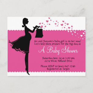Priscilla Baby Shower Invitation Postcard