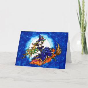 "Priscilla" Halloween Witch Fantasy Fairy Card