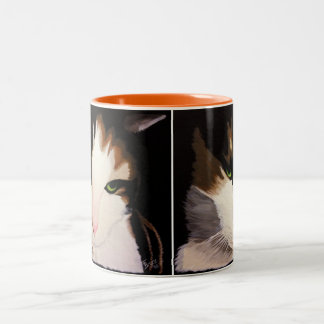 "Priscilla" la tasse de chat de calicot