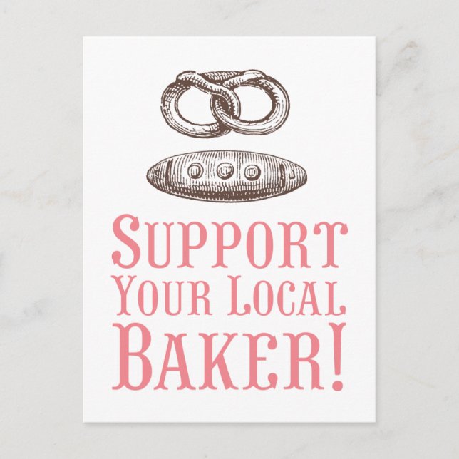 Prise en charge de votre carte postale Baker local (Devant)