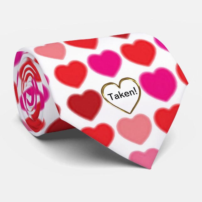 Prise Valentine Heart Cravate hommes (Roulé)