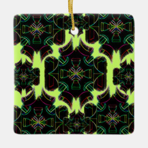 "Prisim Design" Ceramic Ornament