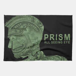 PRISM - All Seeing Eye - Green Kitchen Towel